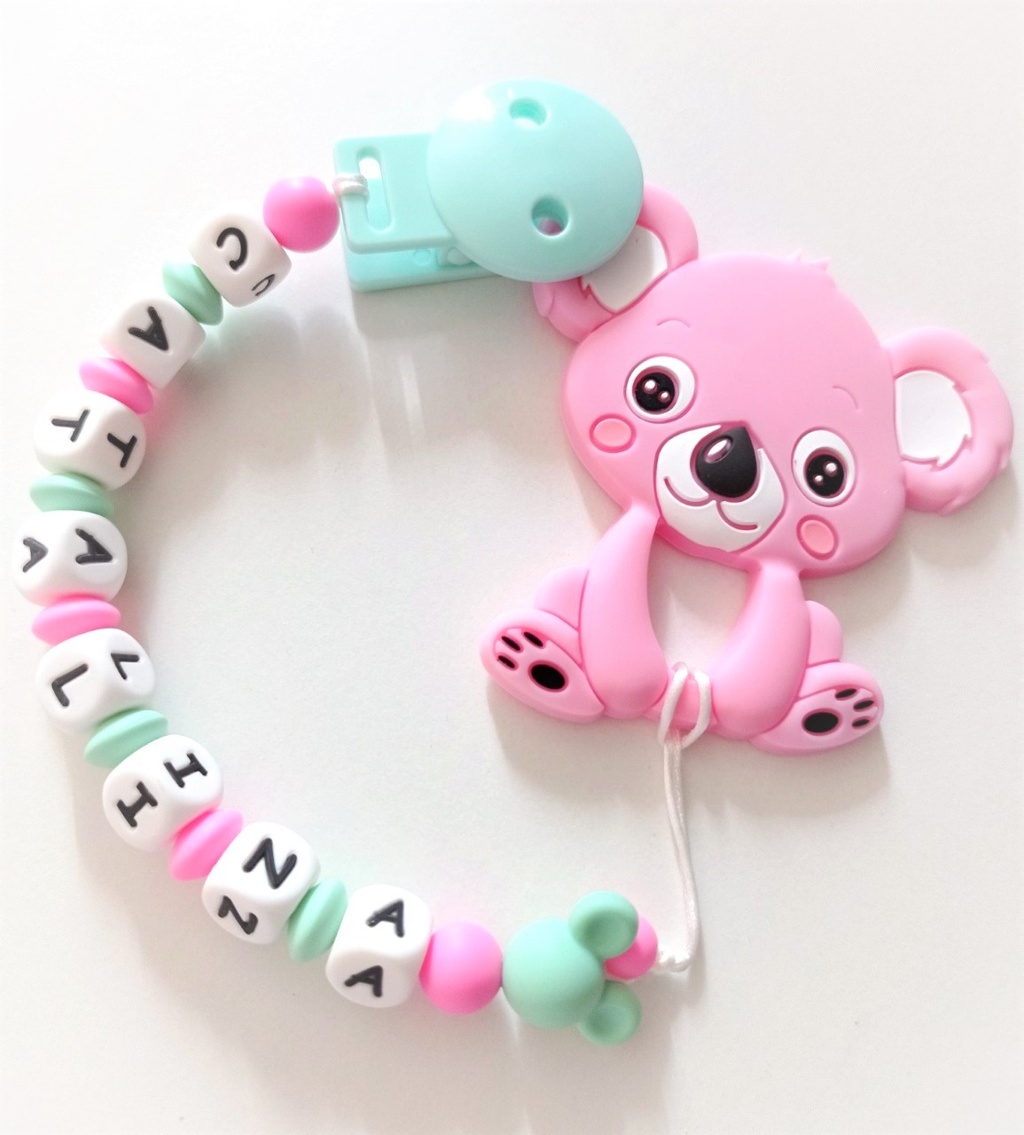 Chupetero rosa /menta Koala