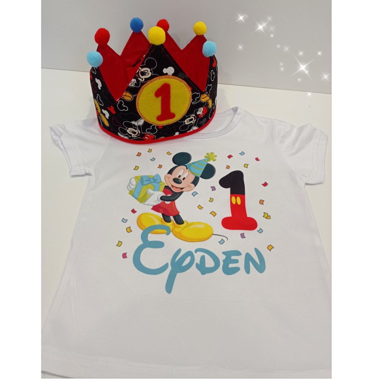 Conjunto cumple Mickey